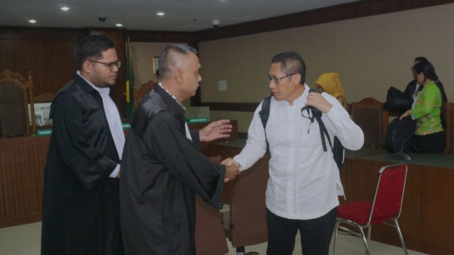 Sidang Peninjauan Kembali Anas Urbaningrum (Foto: Fanny Kusumawardhani/kumparan)