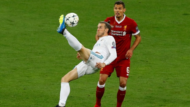Aksi salto Bale di final Liga Champions. (Foto: REUTERS/Phil Noble TPX IMAGES OF THE DAY)