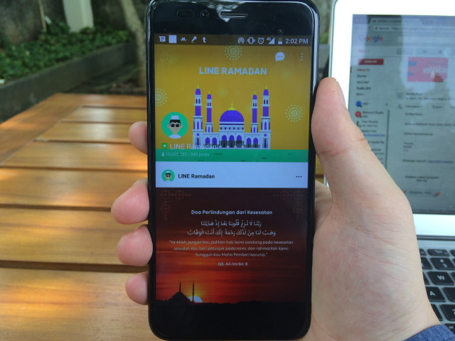 com-Laman Depan OA LINE Ramadan (Foto: kumparan)