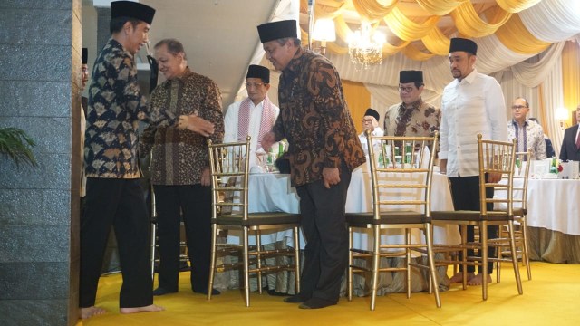 Jokowi dan JK berbuka di kediaman Ketua DPR (Foto: Yudhistira Amran Saleh/kumparan)