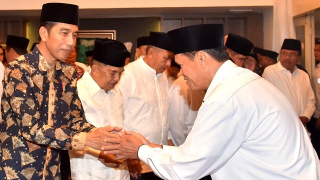Jokowi-JK buka puasa di Kediaman Ketua DPR. (Foto: dok. Biro Pers Setpres)