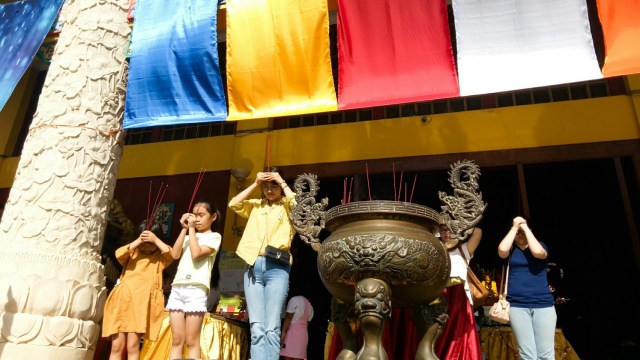 Rangkaian perayaan Waisak di Vihara Dharma Buddha (Foto: Cisilia Agustina Siahaan/kumparan)