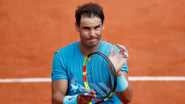 Nadal di Prancis Terbuka 2018. (Foto: Christian Hartmann/Reuters)