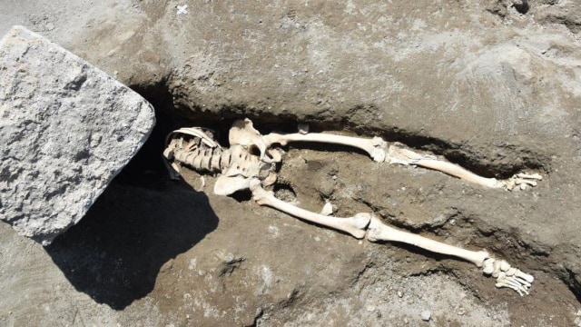 Tulang Belulang Manusia Tersial di Pompeii (Foto: Parco Acheologico)