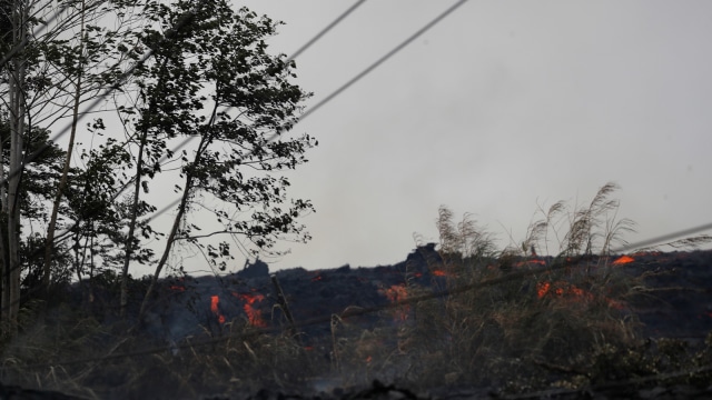 Lava Gunung Api Hawaii mendekat ke Jalan Raya (Foto: REUTERS/Marco Garcia)