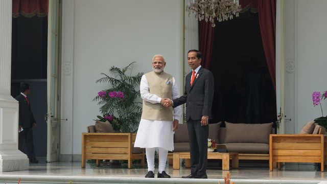 Jokowi Terima Kedatangan PM Modi dari India (Foto: Yudhistira Amsal/kumparan)