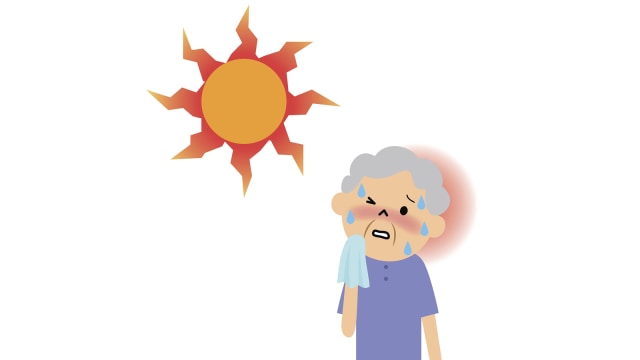 Orang lanjut usia berpotensi heatstroke. (Foto: Thinkstock)