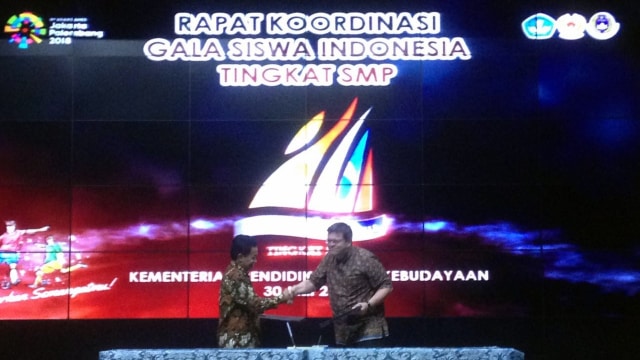 Rapat Koordinasi Gala Siswa Indonesia tingkat SMP. (Foto: Yuana Fatwalloh/kumparan)