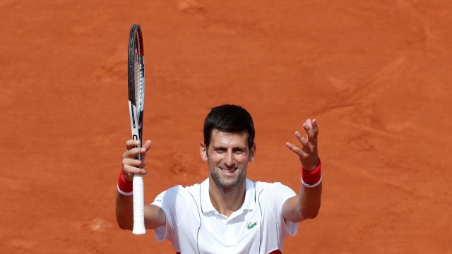 Djokovic di Prancis Terbuka 2018. (Foto: REUTERS/Christian Hartmann)