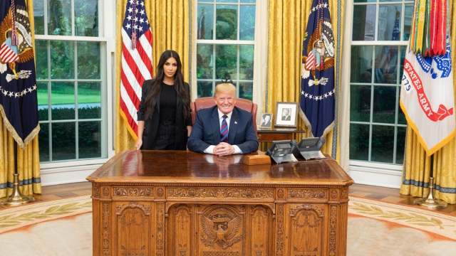 Pertemuan Kim Kadarshian dan Donald Trump. (Foto: Twitter @realDonaldTrump)