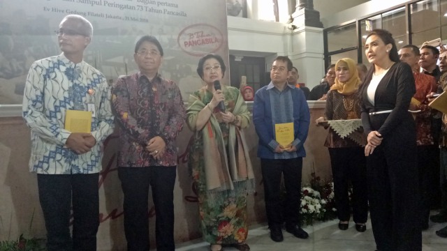 Megawati di Peringatan 73 Tahun Pancasila (Foto: Nabilla Fatiara/kumparan)