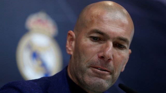 Zidane kembali ditunjuk sebagai pelatih Madrid. Foto: Reuters/Juan Medina