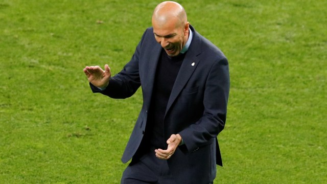 Zidane di final Liga Champions. (Foto: REUTERS/Phil Noble)