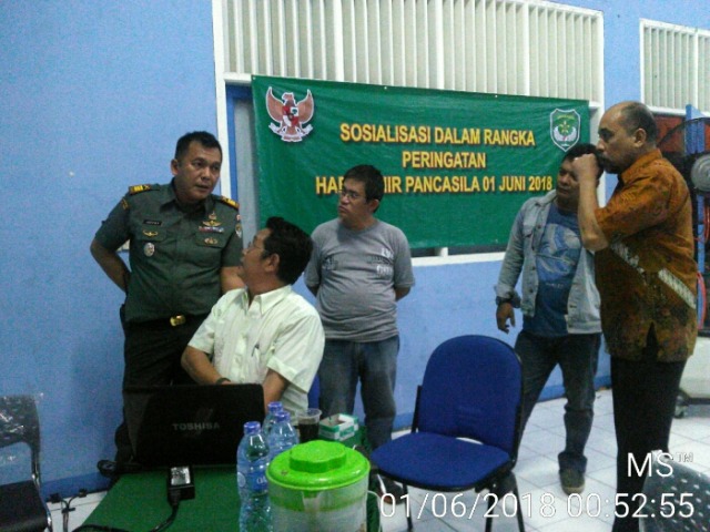Danramil 03/Grogol Palmerah Checking Terakhir Persiapan Acara Sosialisasi Pancasila (1)