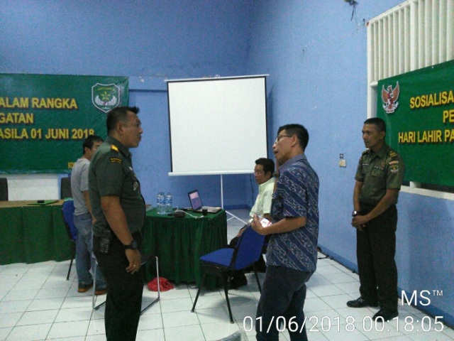 Danramil 03/Grogol Palmerah Checking Terakhir Persiapan Acara Sosialisasi Pancasila (3)
