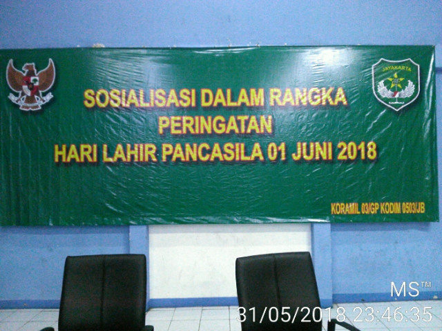 Danramil 03/Grogol Palmerah Checking Terakhir Persiapan Acara Sosialisasi Pancasila (4)