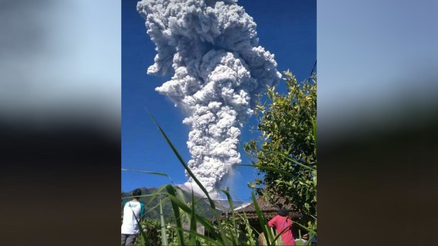 Asap dari letusan Gunung Merapi (Foto: Dok. Istimewa)