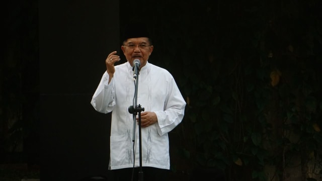 Jusuf Kalla di Silaturahmi Partai Golkar (Foto: Nugroho Sejati/kumparan)