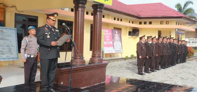 KAPOLRES SIMALUNGUN PIMPIN UPACARA PERINGATAN HARI LAHIR PANCASILA DI POLRES SIMALUNGUN