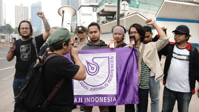 Aksi Solidaritas Penggerudukan Radar Bogor (Foto: Helmi Afandi Abdullah/kumparan)