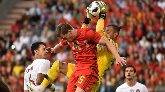 Belgia vs Portugal. (Foto: REUTERS/Eric Vidal)