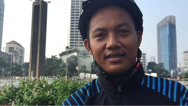 Supriadi dari Komunitas Sepeda Selli Jakarta. (Foto: Rafyq Alkandy/kumparan)