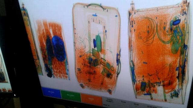 Tas penumpang Garuda yang bercanda soal bom. (Foto: Dok. Istimewa)