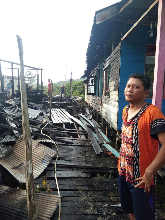 Video: 3 Rumah Ludes Dilumat Api di Kotabaru