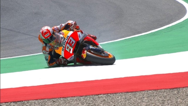 Marquez crash di GP Italia. (Foto: Twitter: MotoGP)