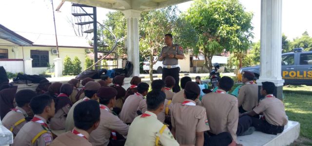 SATLANTAS POLRES SIMALUNGUN LAKSANAKAN PELATIHAN DAN PEMBINAAN ANGGOTA SAKA BHAYANGKARA