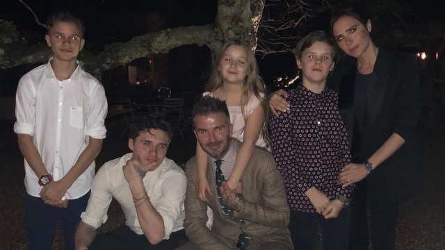 David Beckham dan keluarga. (Foto: Instagram @davidbeckham)