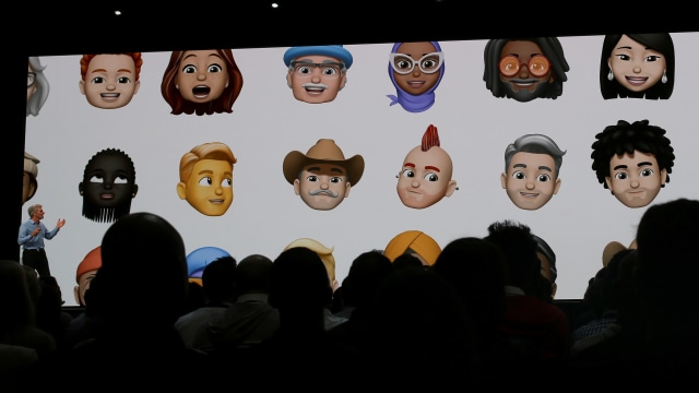 Apple umumkan fitur Memoji di acara WWDC 2018. (Foto: Elijah Nouvelage/Reuters)