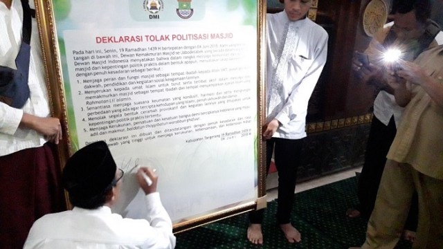 Kampanye Politik Praktis Dilarang Masuk Masjid (1)