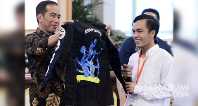 Widih! Pemuda Asal Palabuhanratu Ini Akhirnya Bertemu Jokowi di Istana Negara