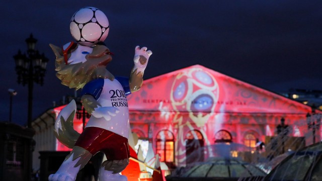 Logo Piala Dunia 2018, Zabivaka. (Foto: Maxim Shemetov/Reuters)