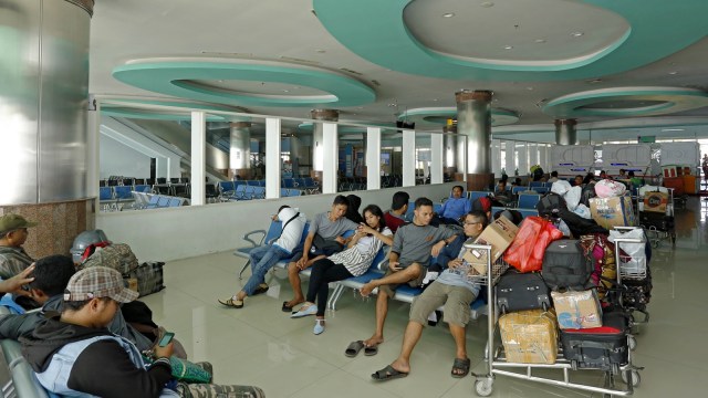 Pemudik nyaman menunggu di Terminal GSN (Foto: Pelindo III)