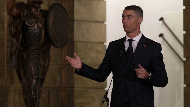 Kapten Timnas Portugal, Cristiano Ronaldo. (Foto: Jose Manuel Ribeiro/AFP)