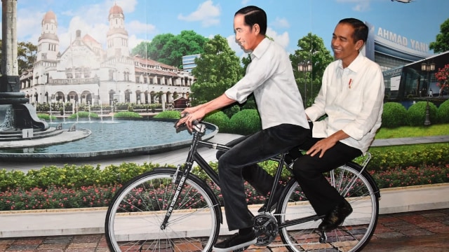 Jokowi Dibonceng "Jokowi" di Semarang (Foto: Biro Setpres)