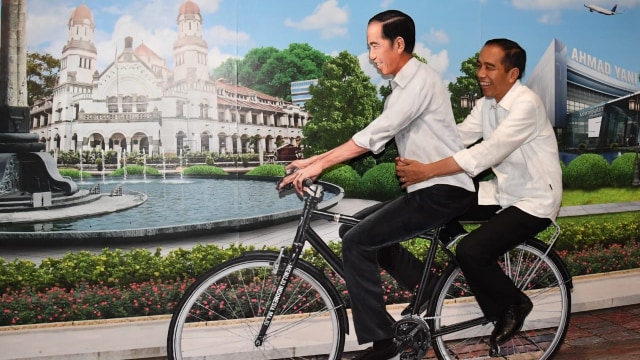Jokowi Dibonceng "Jokowi" di Semarang (Foto: Biro Setpres)