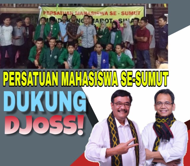 Persatuan Mahasiswa se-Sumatera Utara Dukung Pasangan Djarot-Sihar di Pilkada Sumut