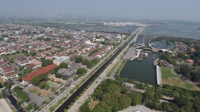 Bandara Internasional Ahmad Yani dari Udara. (Foto: Foto: Agus Suparto - Presidential Palace)