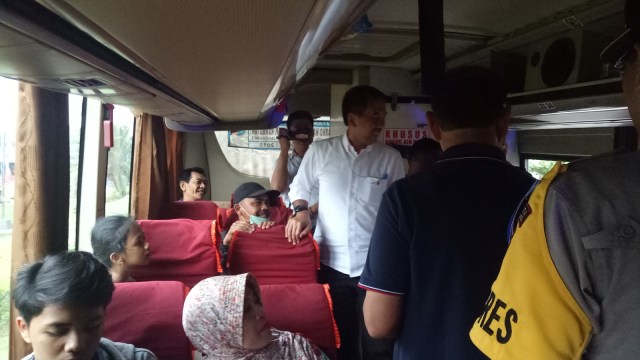 Pelepasan mudik bareng di Soekarno Hatta (Foto: Ochi Amanaturrosyidah/kumparan)