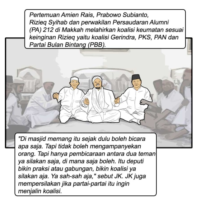 Komik: Kata JK Tentang Pertemuan Amien, Prabowo, dan Rizieq di Mekkah (2)
