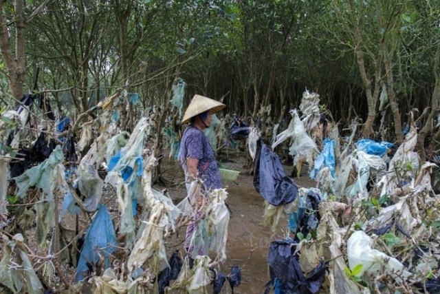 Sampah Plastik di Vietnam (Foto: Nach Nguyen/AFP)