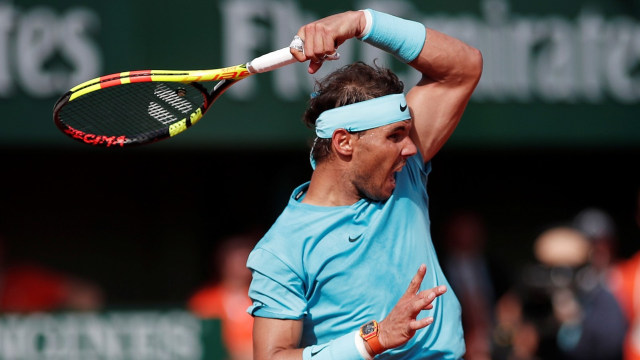 Nadal ke final Prancis Terbuka 2018. (Foto: Reuters/Benoit Tissier)
