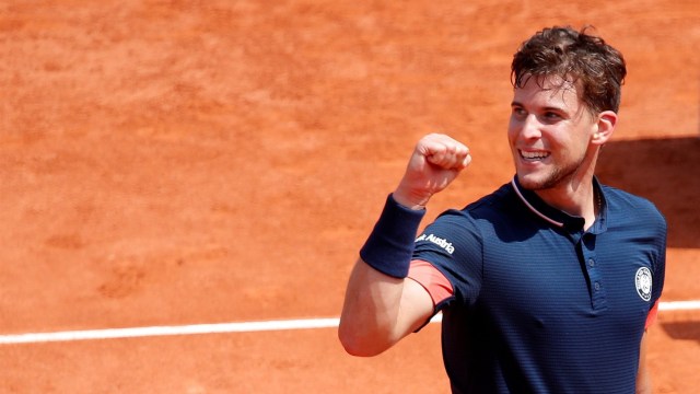 Thiem tantang Nadal di final Prancis Terbuka. (Foto: Reuters/Charles Platiau)