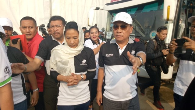 Dirut BTN Maryono dan Menteri BUMN Lepas Pemudik (Foto: Dokumentasi BTN)