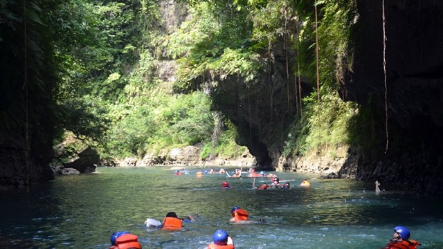 Body Rafting di Green Canyon (Foto:  Flickr/khatulistiwa info)