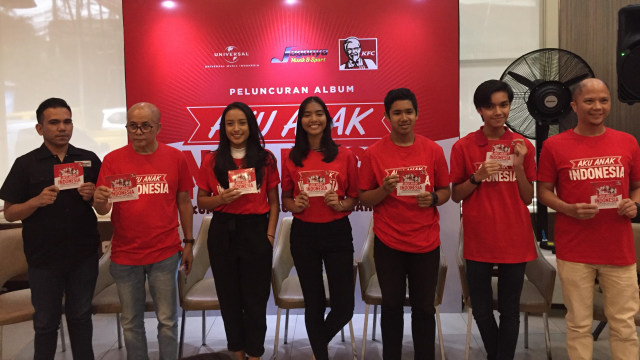 Peluncuran Album Aku Anak Indonesia di Kemang. (Foto: Kumparan/ Fina Prichilia)