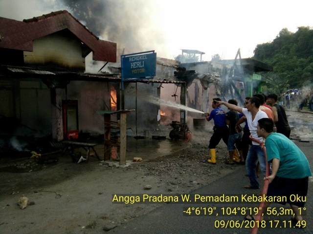 Kebakaran di Kelurahan Batu Kuning, Tidak Ada Korban Jiwa